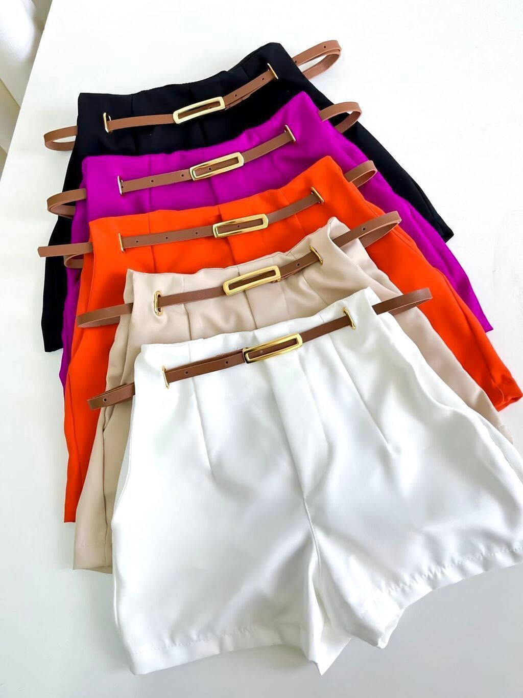 Tailored Shorts with Belt