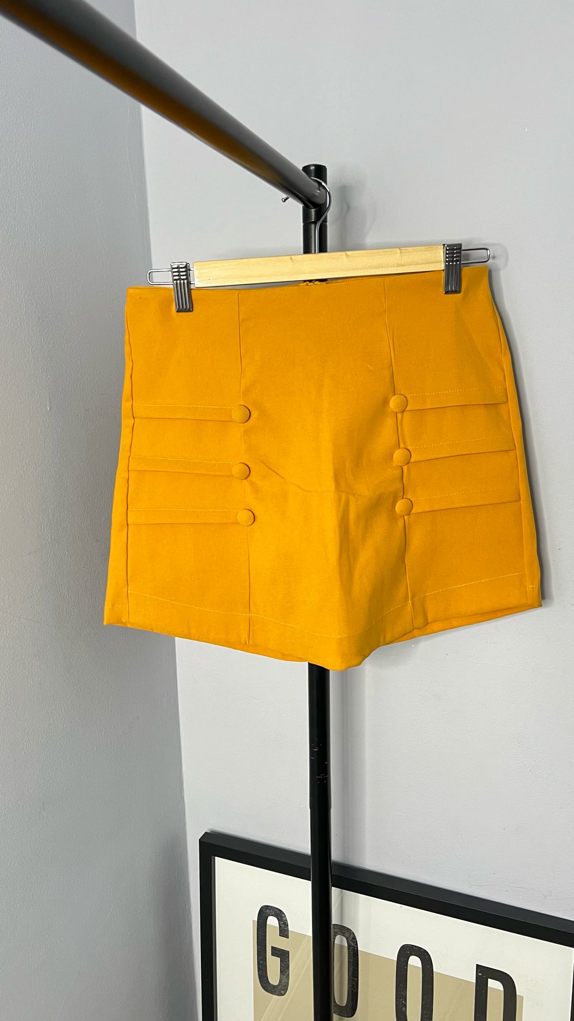 Bengaline Skort with Covered Buttons