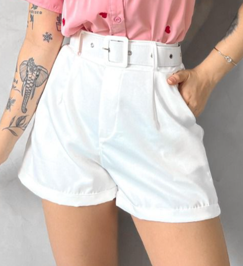 Tailored Shorts with Belt