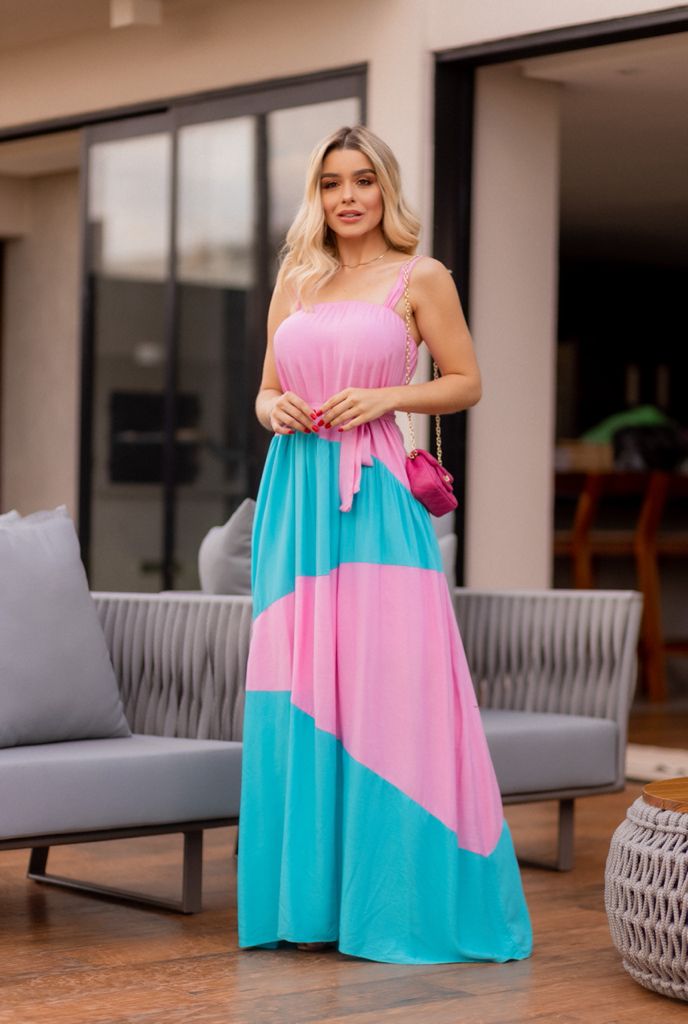 LONG DRESS IN VISCOLINHO WENDY